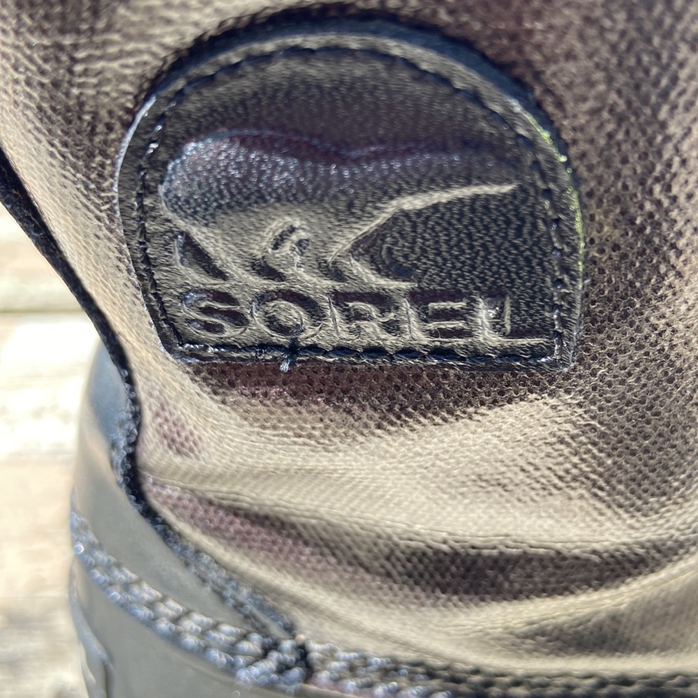 Sorel Tivoli Rain Boots Women’s Sz 8 Blk/Brwn Gently Used-Nice Ready For Fall! - Picture 15 of 17